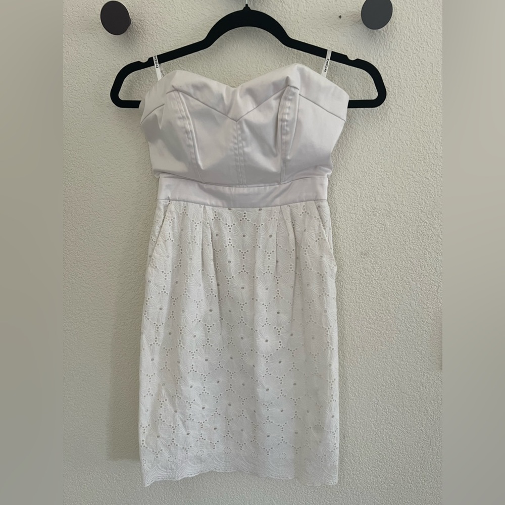 Bebe White Mini Dress Size XS